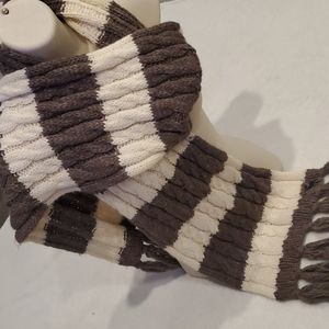Abercrombie & Fitch Striped Knit Scarf